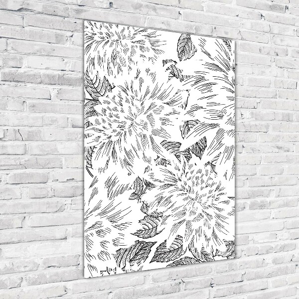 Impresión en metacrilato de alta calidad vertical Peonías