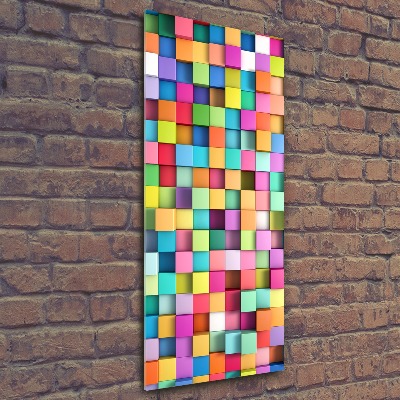 Impresión en metacrilato de alta calidad vertical Cuadrados de abstracción