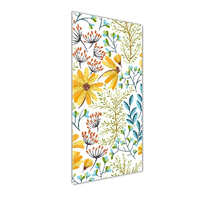 Cuadro de metacrilato vertical Flores silvestres