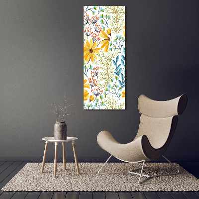 Cuadro de metacrilato vertical Flores silvestres