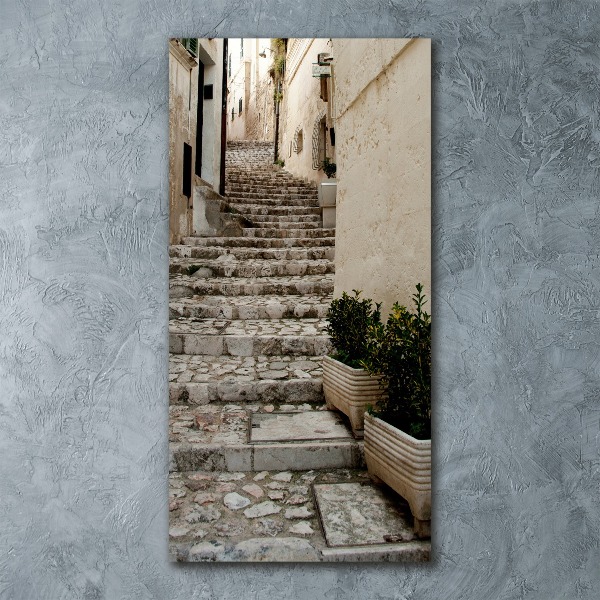 Cuadro de metacrilato vertical Una calle con encanto