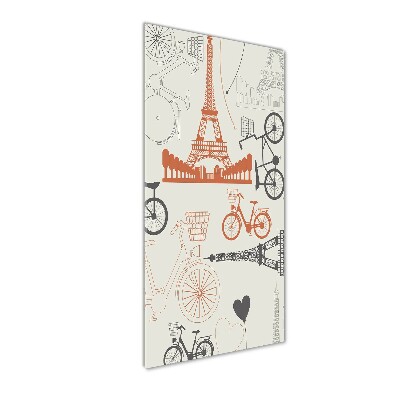 Cuadro decorativo en acrílico brillante vertical Símbolos de Francia