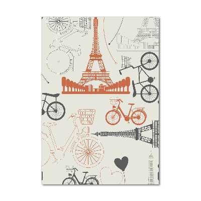 Cuadro decorativo en acrílico brillante vertical Símbolos de Francia