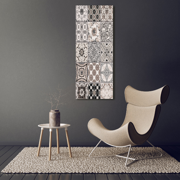 Cuadro de metacrilato moderno efecto cristal vertical Azulejos de cerámica
