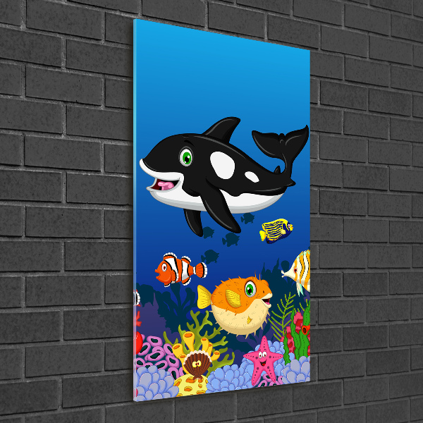 Impresión en metacrilato de alta calidad vertical Mundo submarino
