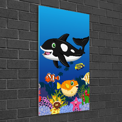 Impresión en metacrilato de alta calidad vertical Mundo submarino