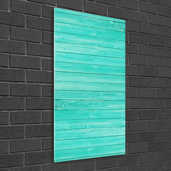 Cuadro decorativo en acrílico brillante vertical Pizarras verdes