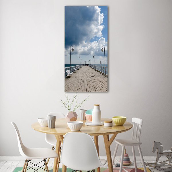 Cuadro de metacrilato vertical Muelle en Orłowo