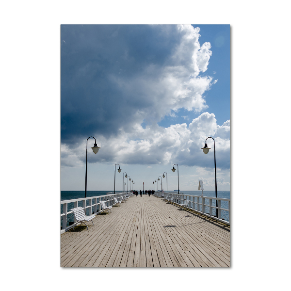 Cuadro de metacrilato vertical Muelle en Orłowo