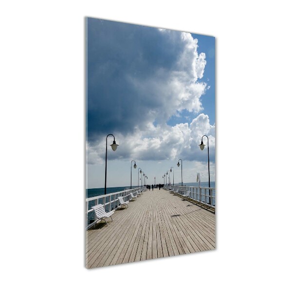 Cuadro de metacrilato vertical Muelle en Orłowo
