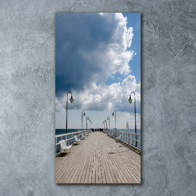 Cuadro de metacrilato vertical Muelle en Orłowo