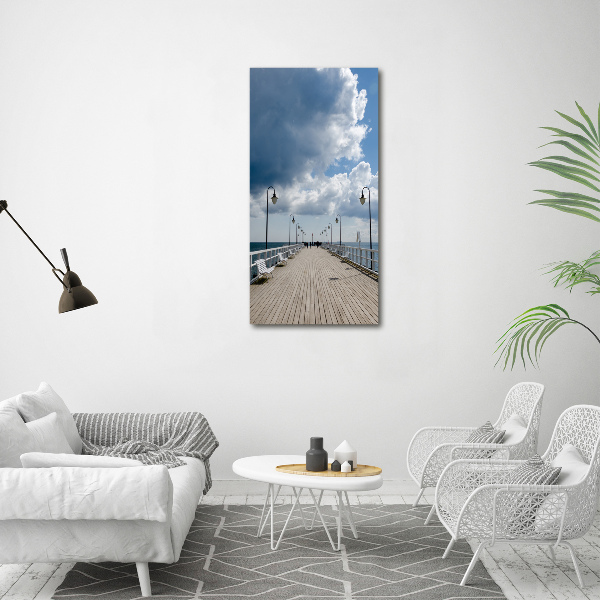 Cuadro de metacrilato vertical Muelle en Orłowo