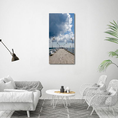 Cuadro de metacrilato vertical Muelle en Orłowo