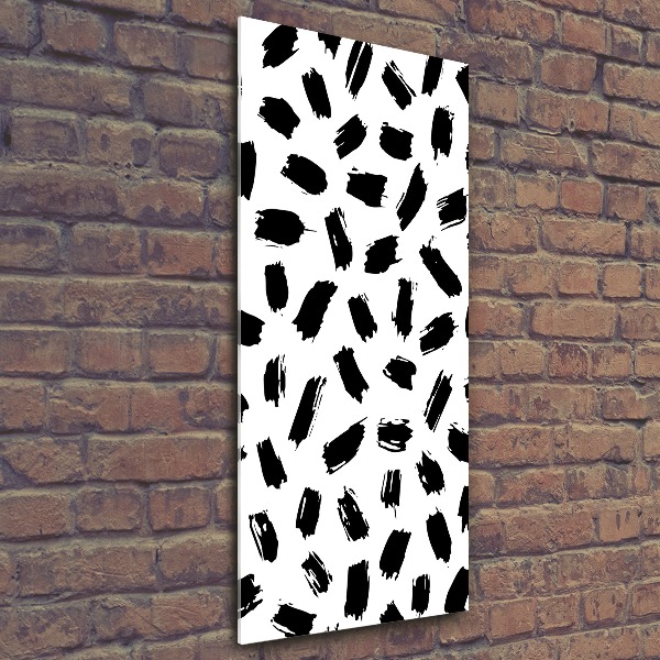 Cuadro de metacrilato vertical Manchas blancas y negras