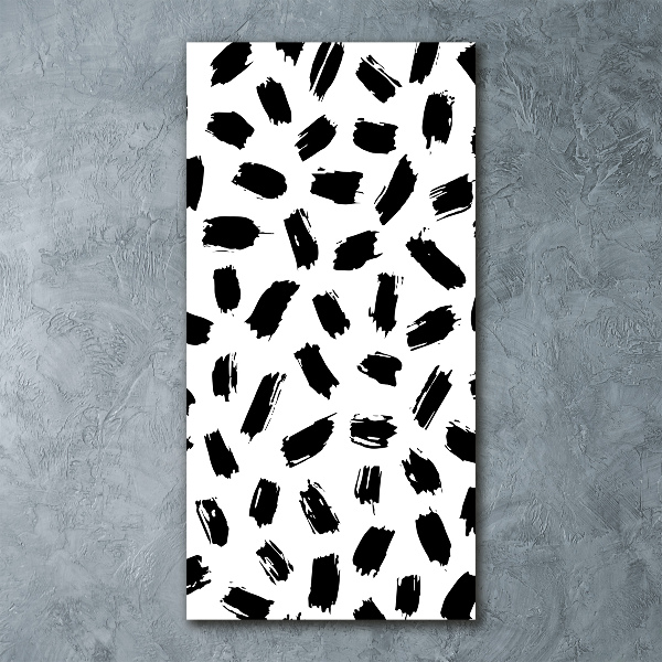 Cuadro de metacrilato vertical Manchas blancas y negras
