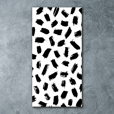 Cuadro de metacrilato vertical Manchas blancas y negras
