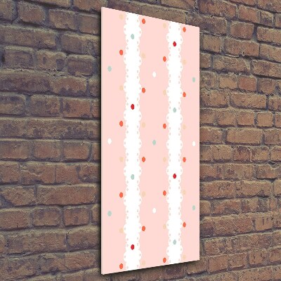 Foto obraz akryl pionowy Kolorowe kropki tło