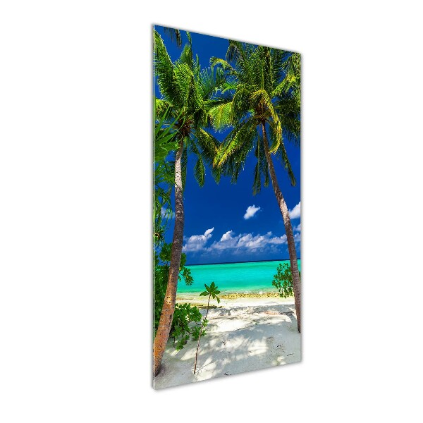 Cuadro de metacrilato vertical Playa tropical