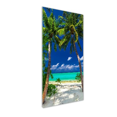 Cuadro de metacrilato vertical Playa tropical