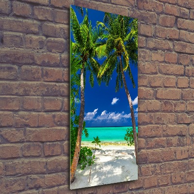 Cuadro de metacrilato vertical Playa tropical
