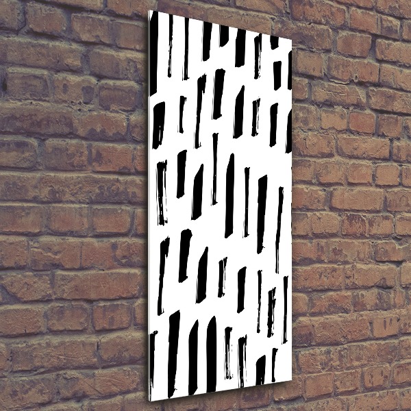 Cuadro de metacrilato vertical Manchas blancas y negras