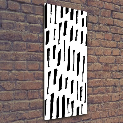 Cuadro de metacrilato vertical Manchas blancas y negras