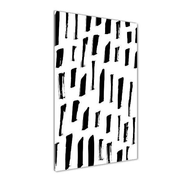 Cuadro de metacrilato vertical Manchas blancas y negras