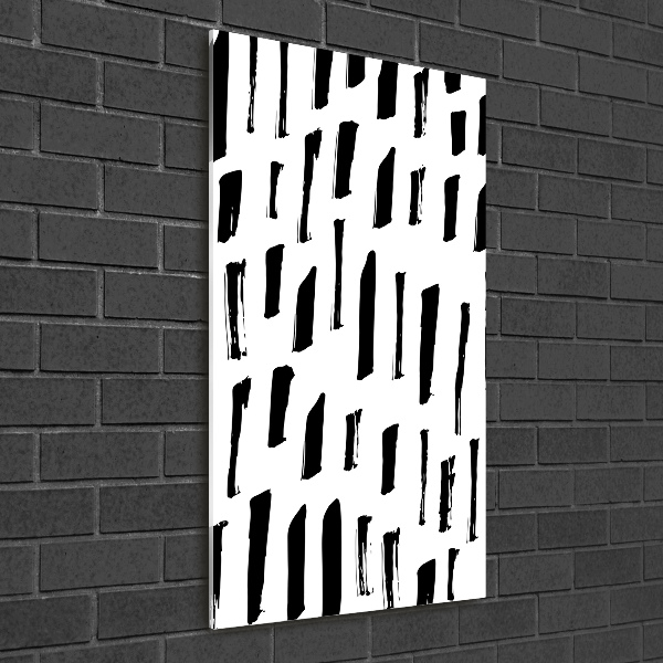 Cuadro de metacrilato vertical Manchas blancas y negras