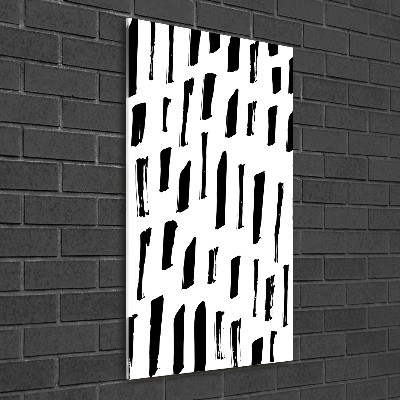 Cuadro de metacrilato vertical Manchas blancas y negras