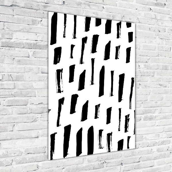 Cuadro de metacrilato vertical Manchas blancas y negras
