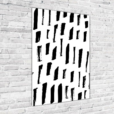 Cuadro de metacrilato vertical Manchas blancas y negras