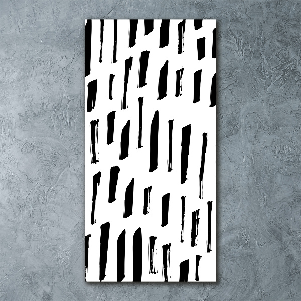 Cuadro de metacrilato vertical Manchas blancas y negras