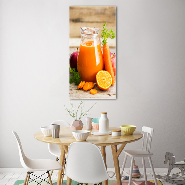 Cuadro decorativo en acrílico brillante vertical Zumo de frutas