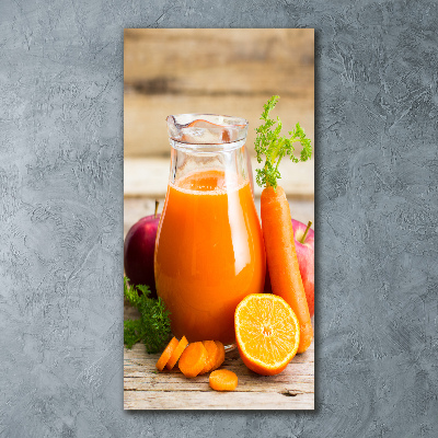 Cuadro decorativo en acrílico brillante vertical Zumo de frutas