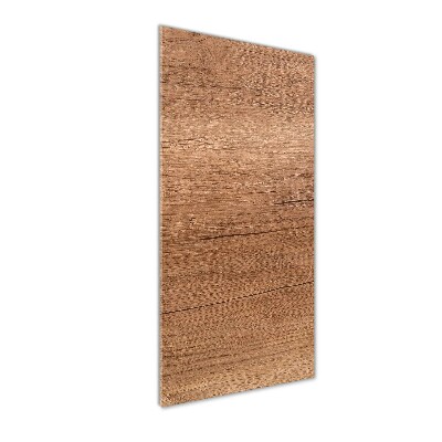 Cuadro de metacrilato moderno efecto cristal vertical Fondo de madera