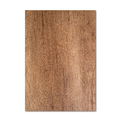 Cuadro de metacrilato moderno efecto cristal vertical Fondo de madera