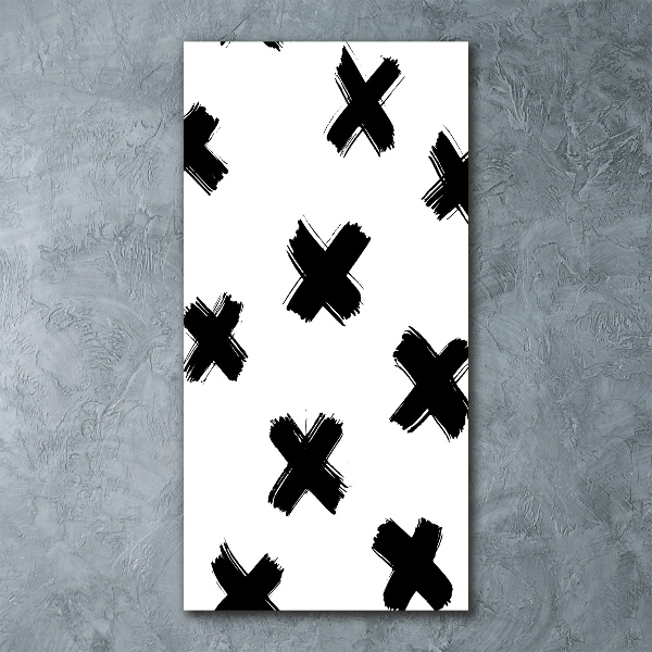 Impresión en metacrilato de alta calidad vertical Manchas blancas y negras