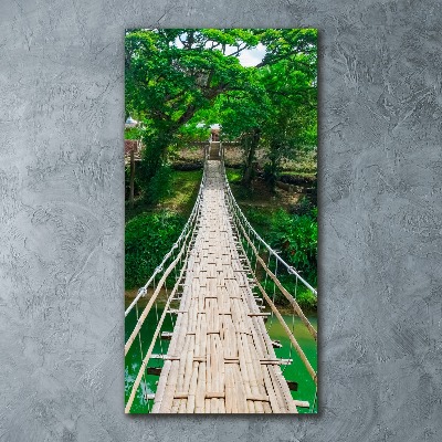 Cuadro decorativo en acrílico brillante vertical Puente colgante