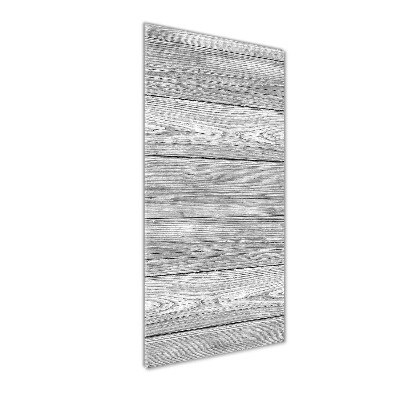 Cuadro decorativo en acrílico brillante vertical Fondo de madera