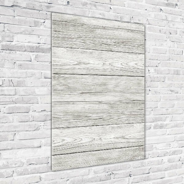 Cuadro de metacrilato vertical Fondo de madera