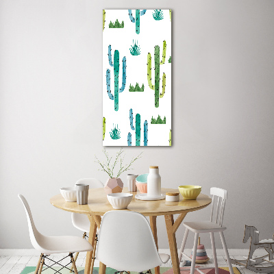 Cuadro de metacrilato vertical Cactus