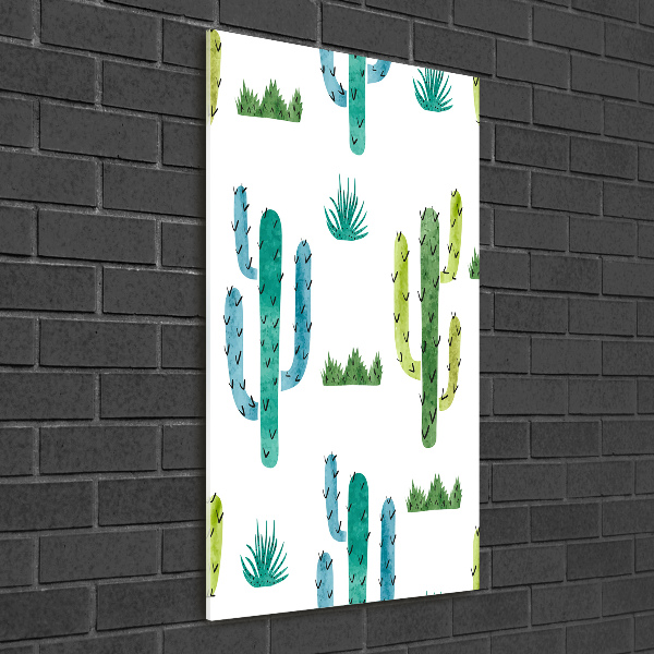 Cuadro de metacrilato vertical Cactus
