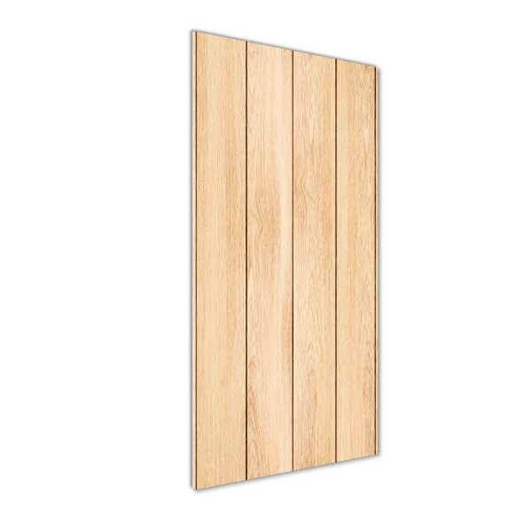 Cuadro de metacrilato moderno efecto cristal vertical Fondo de madera