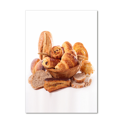 Cuadro de metacrilato moderno efecto cristal vertical Pan en la cesta