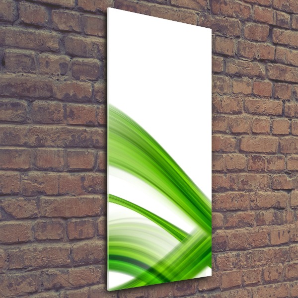 Cuadro decorativo en acrílico brillante vertical Onda abstracta