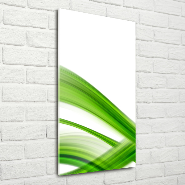 Cuadro decorativo en acrílico brillante vertical Onda abstracta