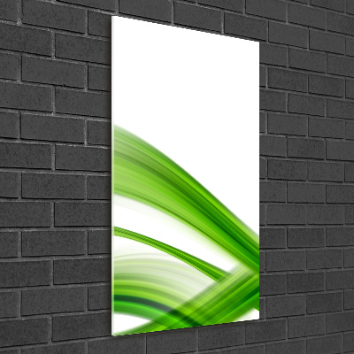 Cuadro decorativo en acrílico brillante vertical Onda abstracta