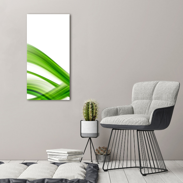 Cuadro decorativo en acrílico brillante vertical Onda abstracta