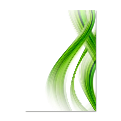 Cuadro decorativo en acrílico brillante vertical Onda abstracta