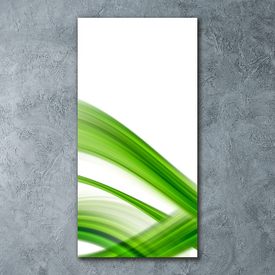 Cuadro decorativo en acrílico brillante vertical Onda abstracta